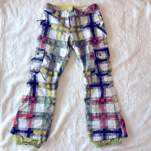 Snow Pants - plaid multicoloured - size XS